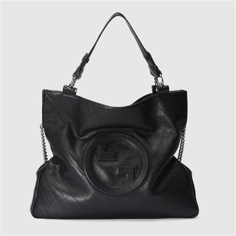 gucci blondie black bag|Gucci blondie medium tote bag.